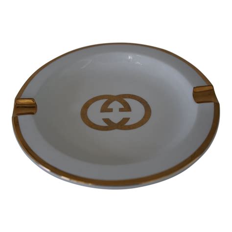 gucci gold ashtray|Gucci ashtray vintage.